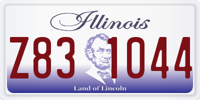 IL license plate Z831044