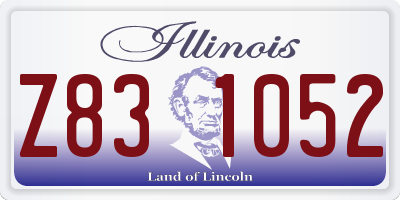 IL license plate Z831052
