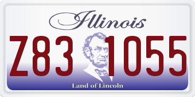 IL license plate Z831055