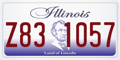 IL license plate Z831057