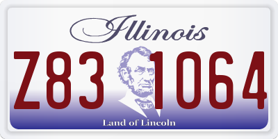 IL license plate Z831064