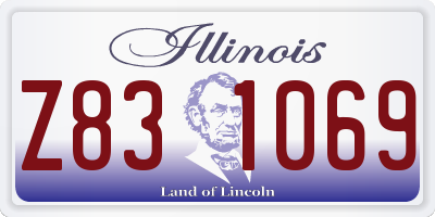 IL license plate Z831069
