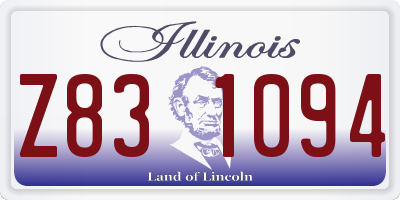 IL license plate Z831094