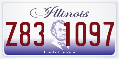 IL license plate Z831097