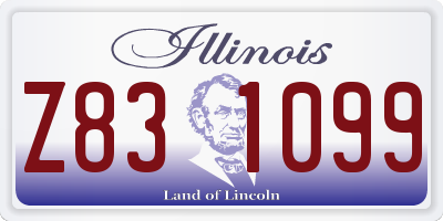 IL license plate Z831099