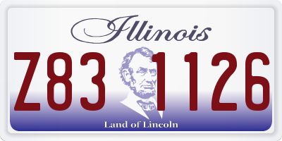 IL license plate Z831126