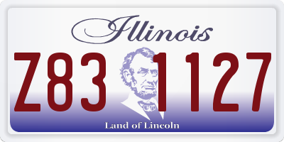 IL license plate Z831127