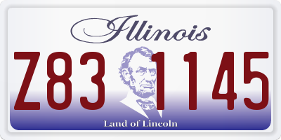 IL license plate Z831145