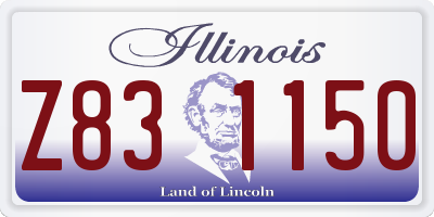 IL license plate Z831150