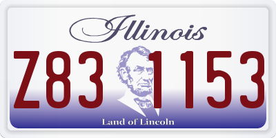 IL license plate Z831153