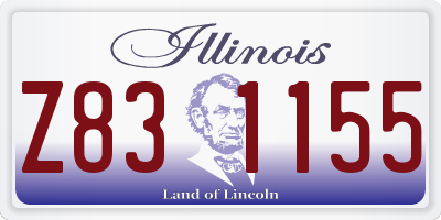 IL license plate Z831155