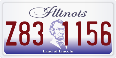 IL license plate Z831156