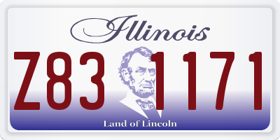 IL license plate Z831171