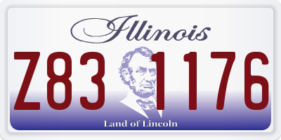 IL license plate Z831176