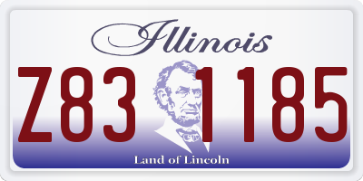 IL license plate Z831185
