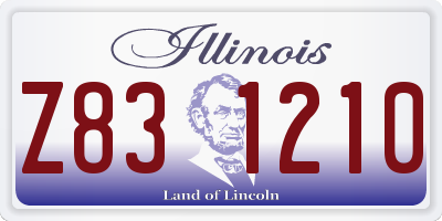 IL license plate Z831210