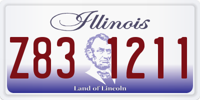 IL license plate Z831211