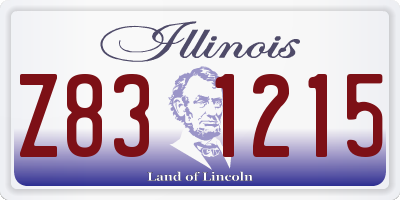 IL license plate Z831215