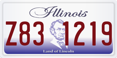 IL license plate Z831219