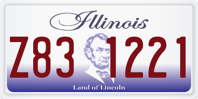 IL license plate Z831221