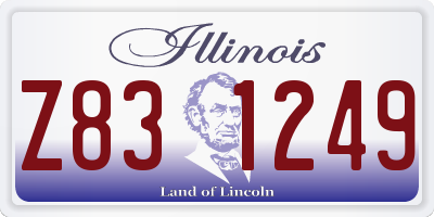 IL license plate Z831249