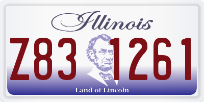 IL license plate Z831261