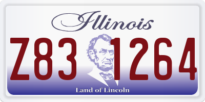 IL license plate Z831264