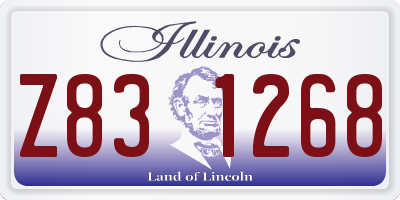 IL license plate Z831268