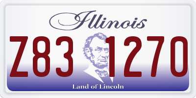 IL license plate Z831270