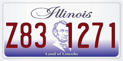 IL license plate Z831271