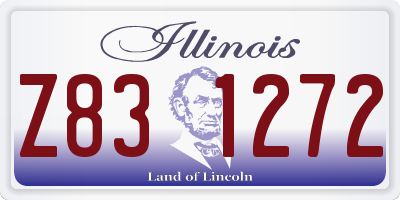 IL license plate Z831272
