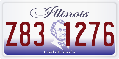 IL license plate Z831276