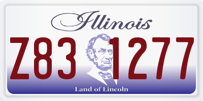 IL license plate Z831277