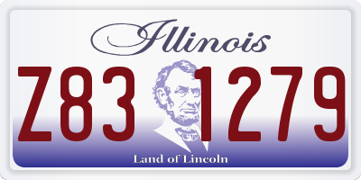 IL license plate Z831279