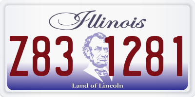 IL license plate Z831281