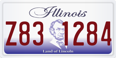 IL license plate Z831284