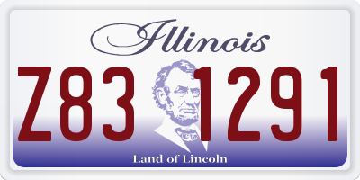 IL license plate Z831291