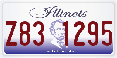 IL license plate Z831295