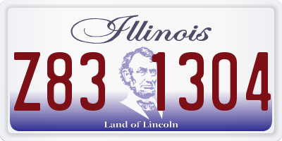 IL license plate Z831304