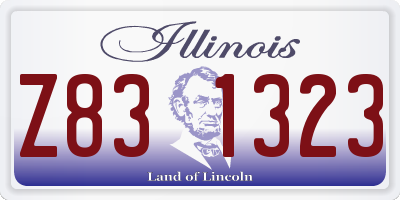 IL license plate Z831323