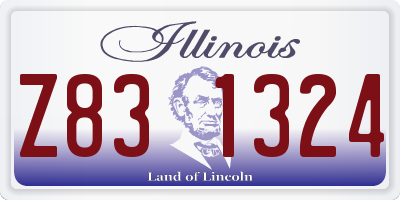 IL license plate Z831324