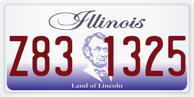IL license plate Z831325