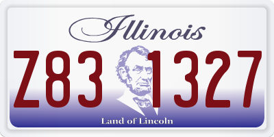 IL license plate Z831327
