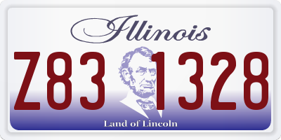 IL license plate Z831328