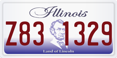 IL license plate Z831329