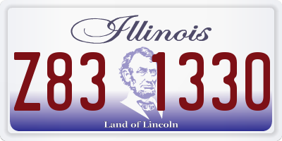 IL license plate Z831330
