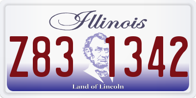 IL license plate Z831342