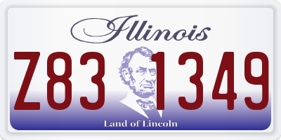 IL license plate Z831349
