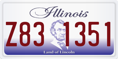 IL license plate Z831351