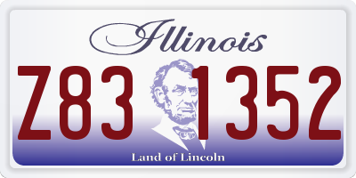 IL license plate Z831352